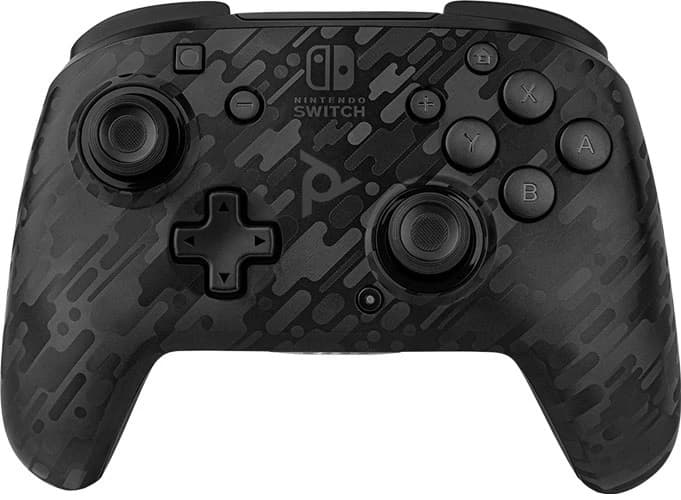 PDP Faceoff Trådlös handkontroll till Nintendo Switch, Black Camo