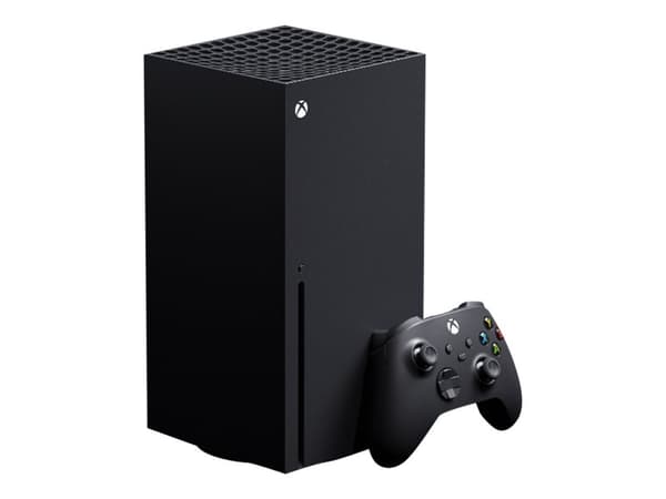 Microsoft® Xbox Series X | Spelkonsol - 4K @ 120 (2160p) / 8K @ 60 (4320p) - 1TB SSD NVme - Wi-Fi / LAN - HDMI® 2.1 - Svart | Inkluderar 1 x Xbox trå Svart Microsoft® Xbox Series X | Spelkonsol - 4K @ 120 (2160p) / 8K @ 60 (4320p) - 1TB SSD NVme - Wi-Fi / LAN - HDMI® 2.1 - Svart | Inkluderar 1 x Xbox trå Svart