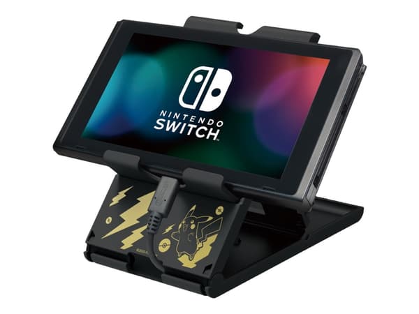HORI PlayStand - Pokémon - ställ för spelkonsol - Pikachu - svart, guld - för Nintendo Switch