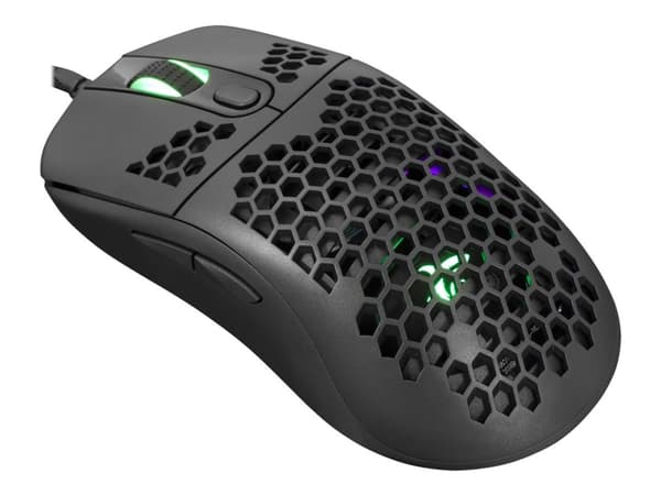 White Shark GM-5007 GALAHAD - Mus - optisk - 6 knappar - kabelansluten - USB 2.0 - svart