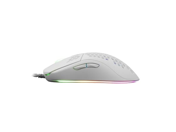 White Shark GALAHAD White, Ambidextrous, Optisk, USB Type-A, 7200 DPI, Vit