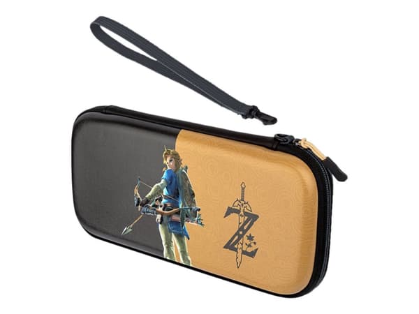PDP Gaming Hyrule Hero Link - Fodral för spelkonsol - Legend of Zelda Breath of The Wild - för Nintendo Switch, Nintendo Switch Lite, Nintendo Switch