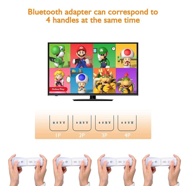 Wii Remote Plus + Nunchuck Motion Plus (Vit)