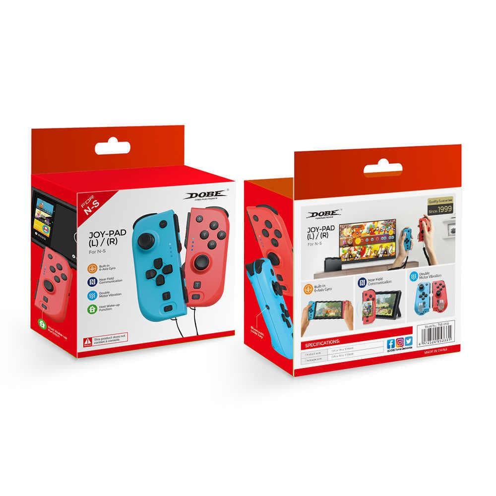 Joy Pad handkontroller till Nintendo Switch Röd och Blå