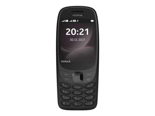 Nokia 6310 - Funktionstelefon - dual-SIM - RAM 16 MB / Internal Memory 8 MB - microSD slot - rear camera 0,3 MP - svart