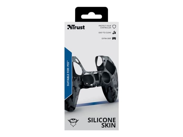 Trust Gaming GXT 748 - Beskyttelsesmuffe for spillkonsollkontroller - silikon - svart camo - for Sony DualSense