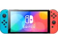 Miniatyrbild 1 av 5: Nintendo Switch OLED - Spelkonsol - Full HD - 64GB - Svart / Svart - Upp till 9 timmars batteritid - Inkl. 2 x Joy-Con (blå/röd)