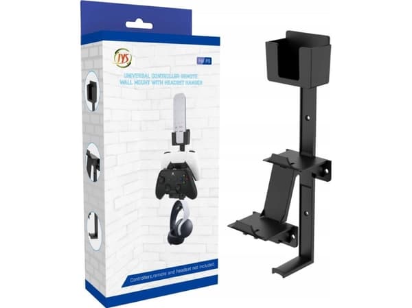 JYS Wall Holder Hanger 3in1 For Pad Remote Control Headphones For Playstation 5 4/Xbox/Nintendo Switch