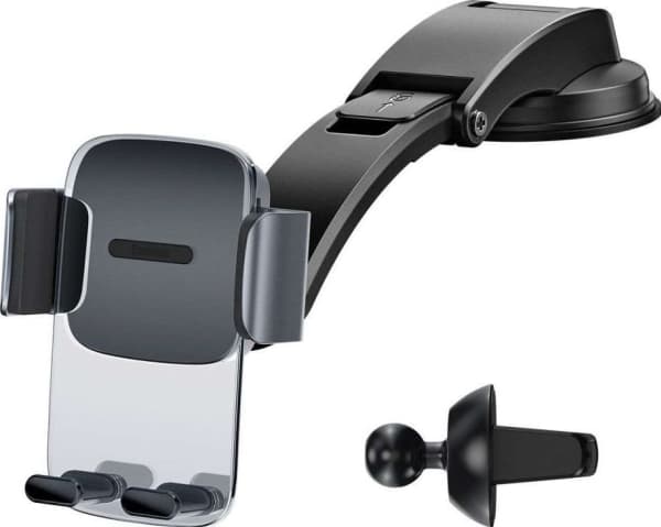 Baseus SUYK000001, Mobiltelefon/smarttelefon, Aktiv holder, Bil, Sort