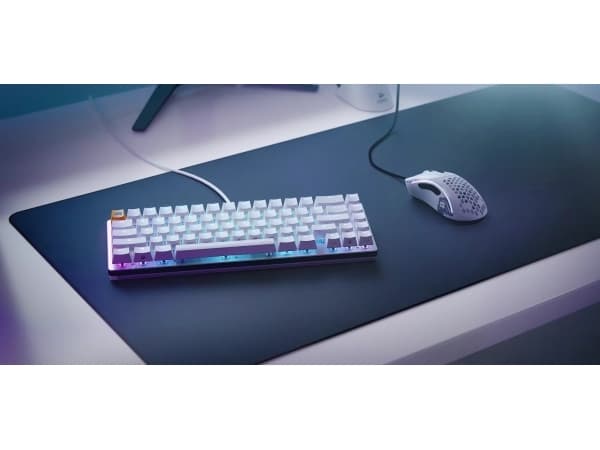 Glorious PC Gaming Race GMMK 2, 65%, Kabel, USB, Mekaniska tangentbrytare, RGB LED, Vit