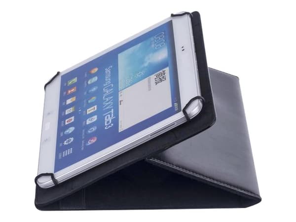 Riva Case Orly 3007 - Lommebok for nettbrett - polyuretan - svart - 10.1"