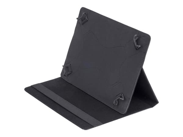 Riva Case Orly 3007 - Lommebok for nettbrett - polyuretan - svart - 10.1"