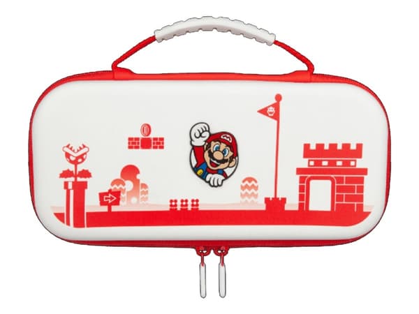 PowerA - Fodral för spelkonsol - vit, röd - Mario - för Nintendo Switch, Nintendo Switch Lite, Nintendo Switch OLED