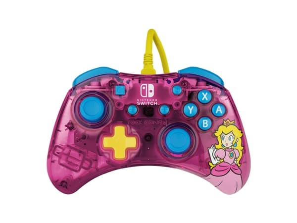 PDP Rock Candy: Bubblegum Peach, Pad-ohjain, Nintendo Switch, Nintendo Switch Lite, Nintendo Switch OLED, D-pad, Valikkopainike, Analoginen/Digitaali
