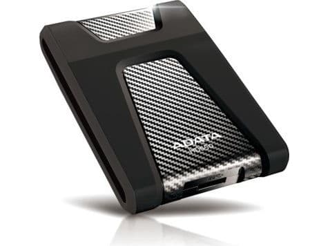 ADATA DashDrive Durable HD650 - Harddisk - 4 TB - ekstern (bærbar) - 2.5" - USB 3.1 - 256-bit AES - svart