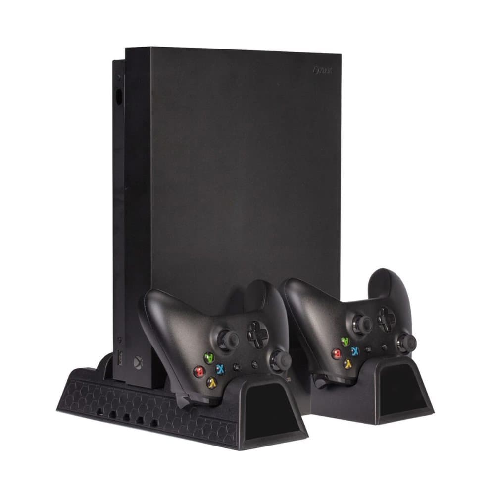 SteelDigi GREEN MOCHICAN Laddning & Kylstation för Xbox One S/X - Svart