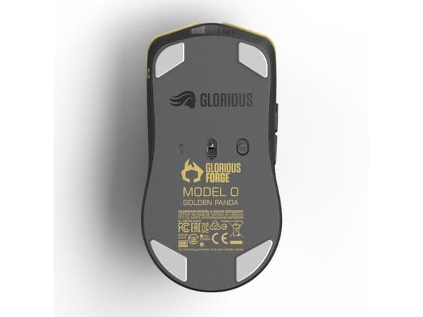 Glorious PC Gaming Race Model O PRO, högerhand, Optisk, RF Trådlös, 19000 DPI, 1 ms, Gul