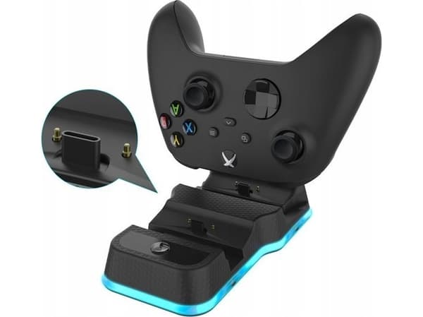 JYS ladestasjon+ 2x batteri for Xbox One X Pad / Jys-x129