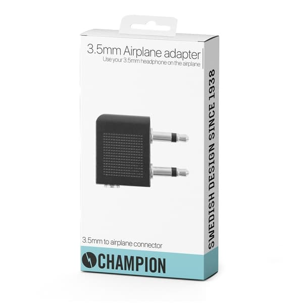 Champion 3,5 mm hodetelefonadapter for fly