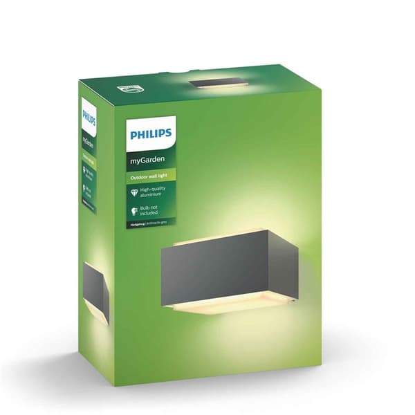 Philips Hedgehog Vägglampa Antraci