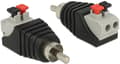 Miniatyrbild 1 av 2: DeLOCK RCA terminalblocksadapter, RCA hane, pitch 5mm