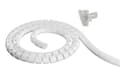 Miniatyrbillede 1 af 10: DELTACO Kabelskjulere i nylon, 25mm diameter, værktøj, 2,5m, hvid