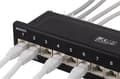 Miniatyrbillede 8 af 10: DELTACO Patch Panel, 12xRJ45, Cat6a, wall-mountable, metal, black