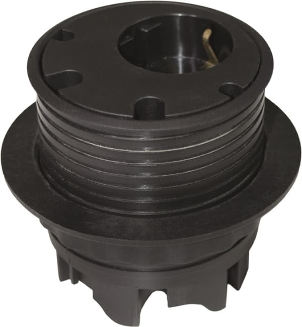 Powerdot Satellit PD11 - Satellit med et CEE 7/4 stik, fire huller til Sort
