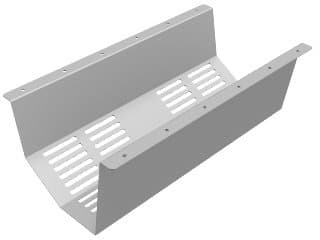 TopAcess 935-TK31 - Uttagsbrunn för ellist 370 x 200 mm, silver
