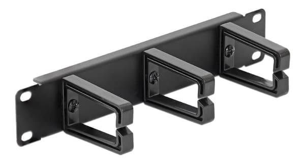 DeLOCK 43342 10" kabelhåndteringspanel, svart