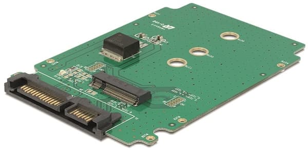 DeLOCK Adapter, grensesnittkonverterer, 22-pinners SATA til M.2, 6Gb/s