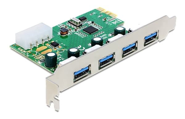 DeLOCK PCI-Express x1 kortti, USB 3.0, 4xType A porttia