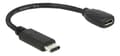 Miniatyrbillede 2 af 2: DeLOCK USB-C ha - Micro-B ho adapter, USB 2.0, 56 kΩ resistor, black