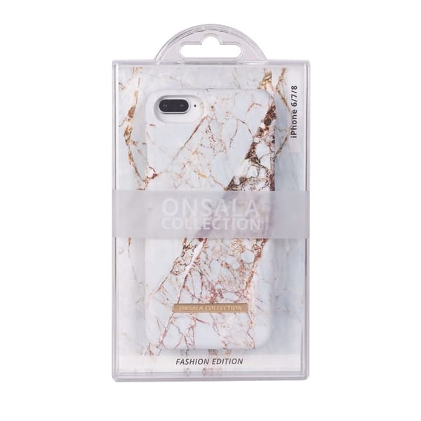 Onsala Mobilskal Soft White Rhino Marble - iPhone 6 / 7 / 8 / SE