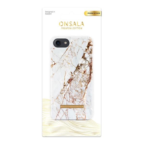 Onsala Mobilskal Soft White Rhino Marble - iPhone 6 / 7 / 8 / SE