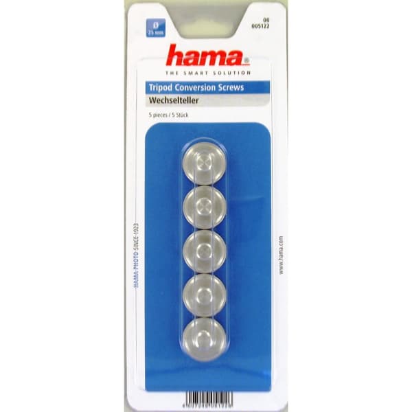 Hama Omvändningsskruv 1/4-3/8, 5-pack