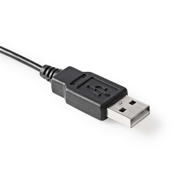 Nedis Mikrofon | Brugt til: Desktop / Notebook | Kabel | USB-A Han | Indbygget on/off-knap (tænd/sluk) | Hovedtelefonudgang