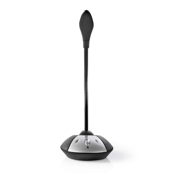 Nedis Mikrofon | Brugt til: Desktop / Notebook | Kabel | USB-A Han | Indbygget on/off-knap (tænd/sluk) | Hovedtelefonudgang
