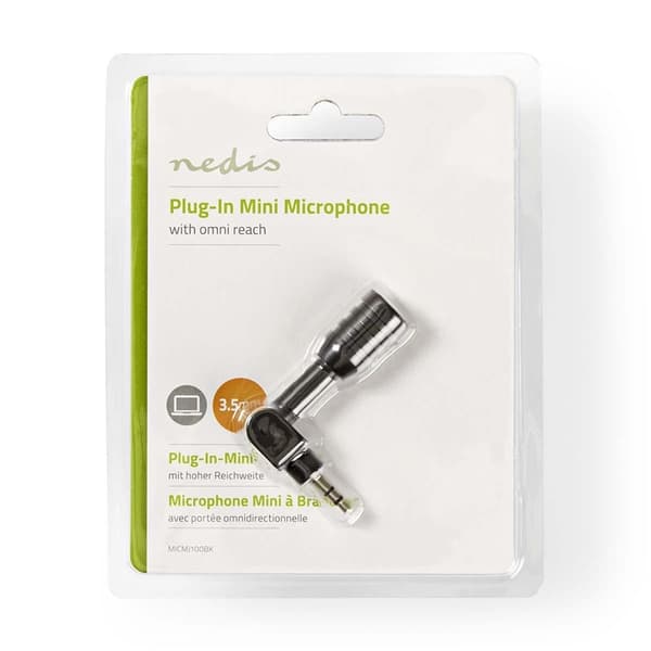 Nedis Mikrofon | Används för: Dator | Trådbundet | 1x 3.5 mm