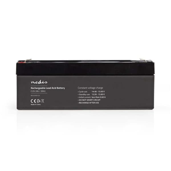 Nedis Oppladbart blybatteri | Lead-Acid | Oppladningsbar | 12 V | 2000 mAh