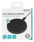Miniatyrbilde 9 av 9: DELTACO Trådløs hurtiglader for iPhone og Android, 10 W, QI-sertifisert