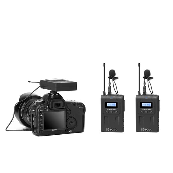 BOYA Mikrofon Pro-K2 Mygg x2 Trådløs 3,5mm & XLR
