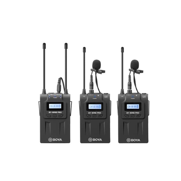 BOYA Mikrofon Pro-K2 Mygg x2 Trådløs 3,5mm & XLR