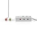 Miniatyrbild 3 av 8: Nedis Audio switch | Anslutningsingång: 2x 3,5 mm Hane | Anslutningsutgång: 3x 3,5 mm hona + 2,5 mm hona | Funktionskontroll: Instruktionsbok | Antal