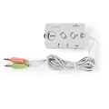 Miniatyrbild 6 av 8: Nedis Audio switch | Anslutningsingång: 2x 3,5 mm Hane | Anslutningsutgång: 3x 3,5 mm hona + 2,5 mm hona | Funktionskontroll: Instruktionsbok | Antal