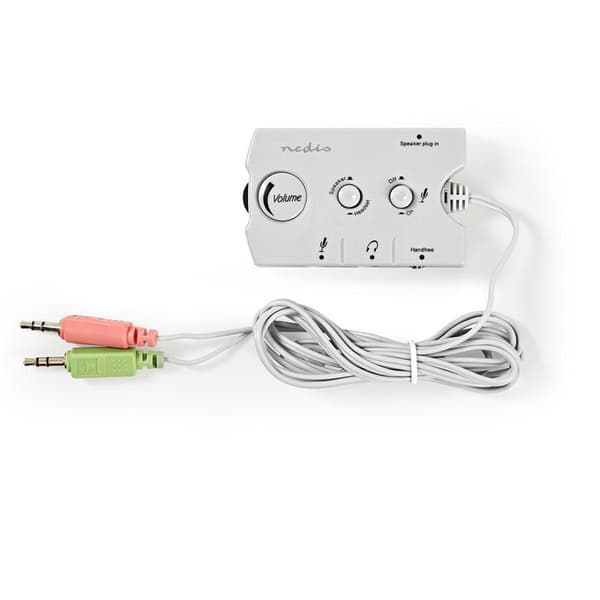 Nedis Audio switch | Anslutningsingång: 2x 3,5 mm Hane | Anslutningsutgång: 3x 3,5 mm hona + 2,5 mm hona | Funktionskontroll: Instruktionsbok | Antal