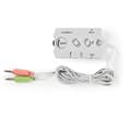 Miniatyrbild 8 av 8: Nedis Audio switch | Anslutningsingång: 2x 3,5 mm Hane | Anslutningsutgång: 3x 3,5 mm hona + 2,5 mm hona | Funktionskontroll: Instruktionsbok | Antal
