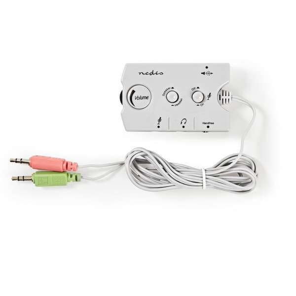 Nedis Audio switch | Anslutningsingång: 2x 3,5 mm Hane | Anslutningsutgång: 3x 3,5 mm hona + 2,5 mm hona | Funktionskontroll: Instruktionsbok | Antal