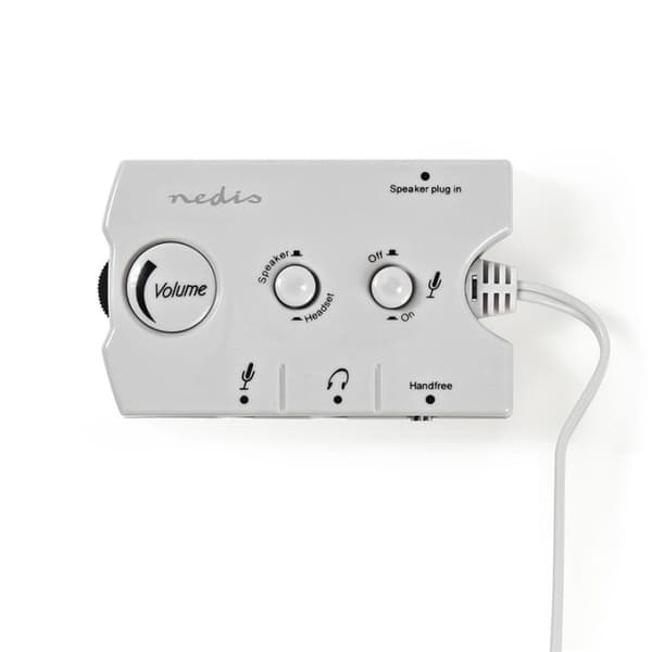 Nedis Audio switch | Anslutningsingång: 2x 3,5 mm Hane | Anslutningsutgång: 3x 3,5 mm hona + 2,5 mm hona | Funktionskontroll: Instruktionsbok | Antal