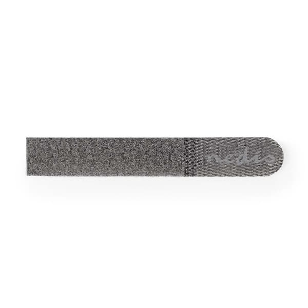 Nedis Hook og Loop kabel Binder | Plastikpose | Grå | 10 stk